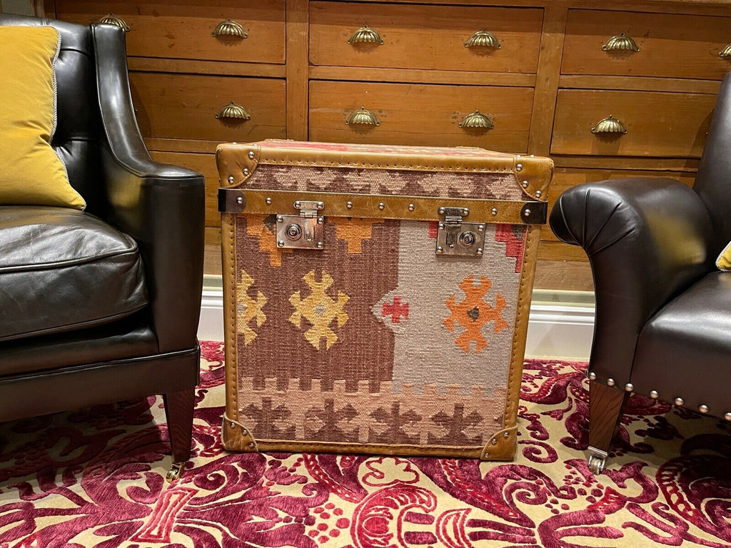 Superb Andrew Martin Kilim oversized storage trunk chest rrp £1650