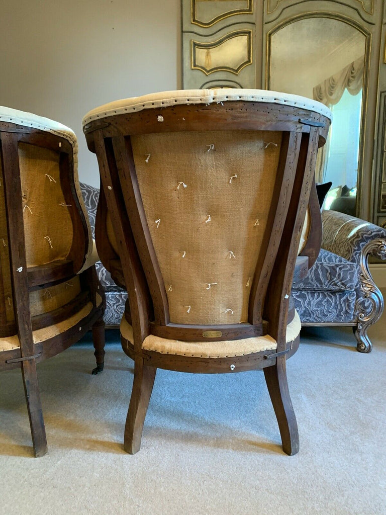 Ex showhome Artsome Coach House Deconstructed barrel wingback armchair rrp£1850.