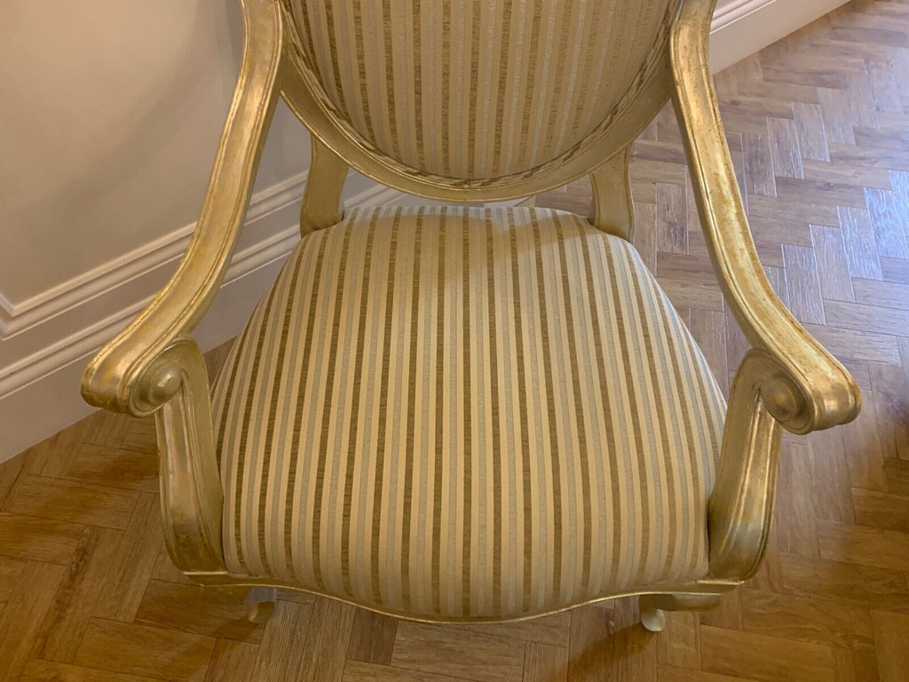 Stunning Duresta Amadeus Champagne Silver Gilt oversized armchair rrp £2546