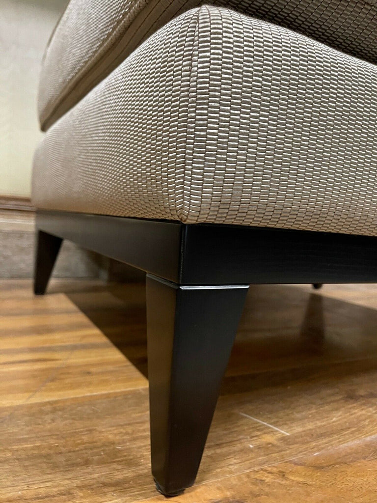 EX Showhome Bespoke sofa London, cushion topped stool rrp £1600, 2 available