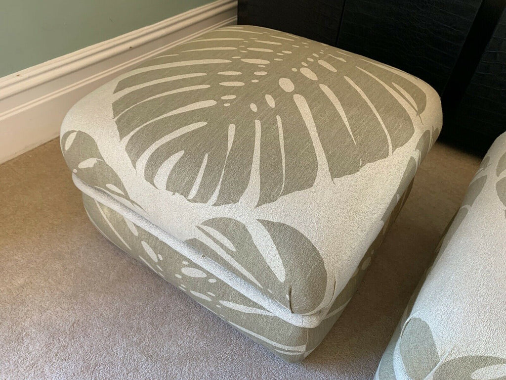 Ex Display George smith Racer ottoman footstool Raoul Exoticas fabric rrp £1850