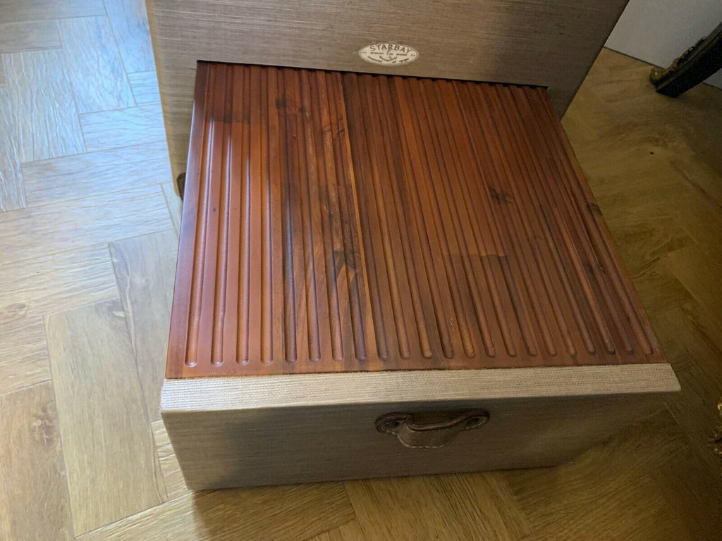 Ex showhome Starbay beige 3 drawer chest of drawers stool top & step cost £1800