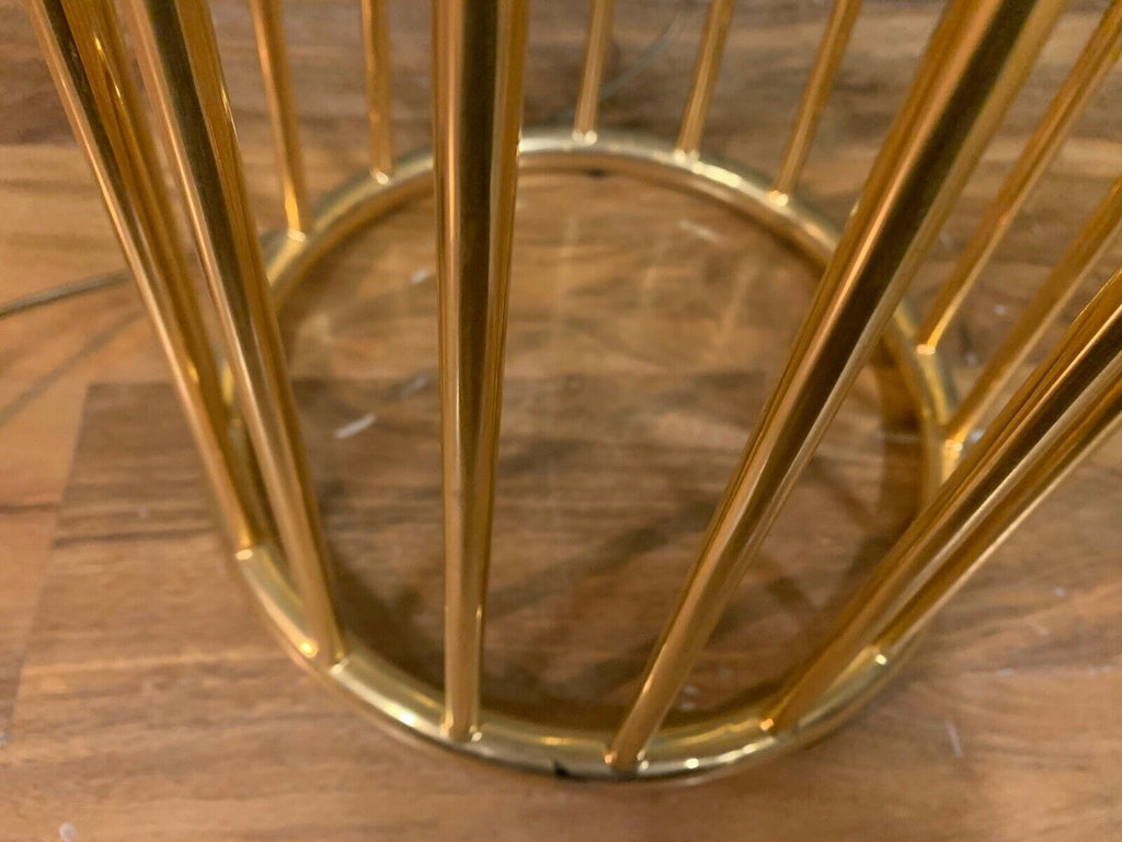 De La Espada Large Tulip floor lamp. gilt gold with black shade rrp £3360