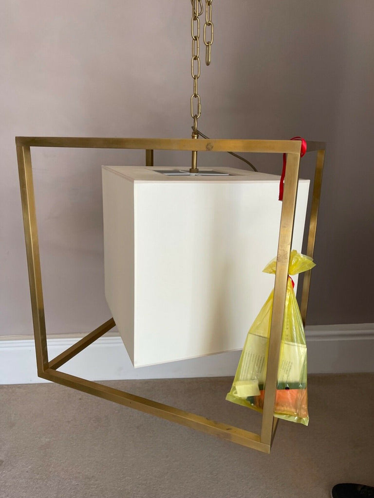 Unused Ex Showhome project HUGE caged ceiling light by Visual Comfort rrp £1300