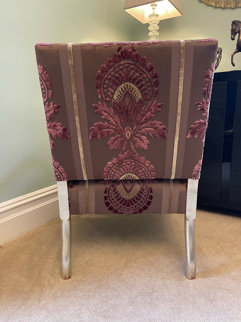 Gold Giltwood framed Rockerfella chair Jean Michel-Frank rrp £2600 each