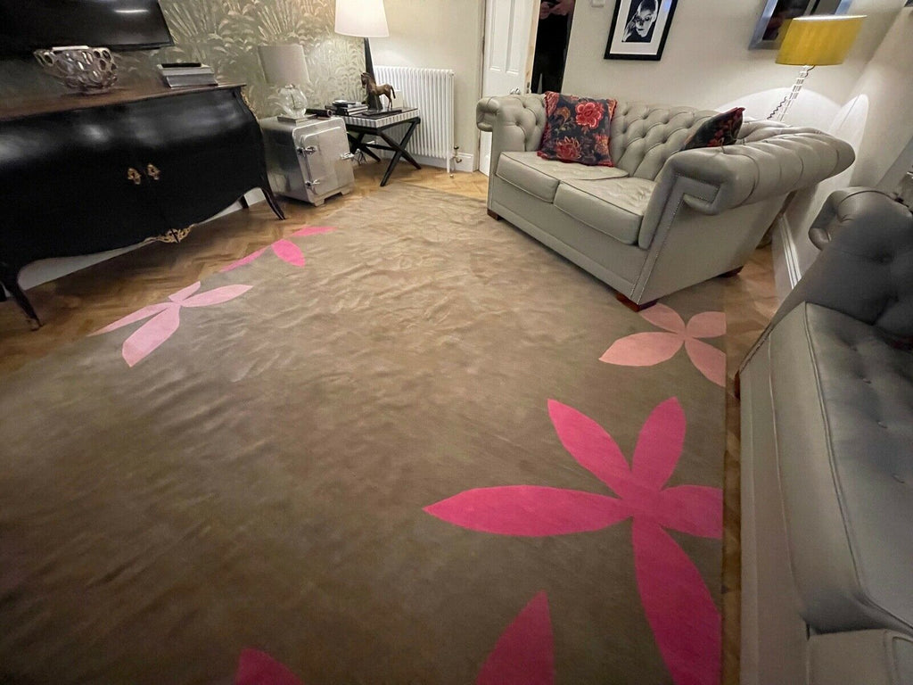 Madeline Weinrib Seed Rug in Stone, top quality thick heavy wool rug rrp £8300