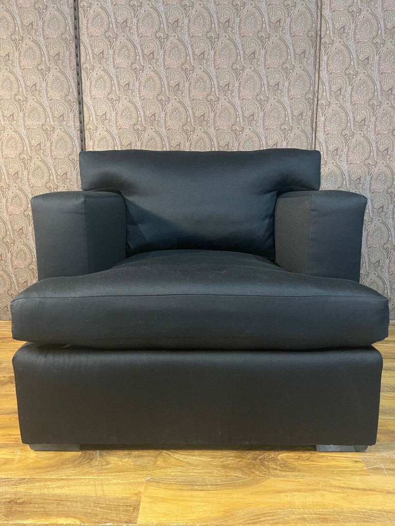 Ex Showhome Ralph Lauren Pryce Black lounge armchair reading chair rrp £4200