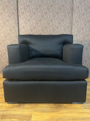 Ex Showhome Ralph Lauren Pryce Black lounge armchair reading chair rrp £4200