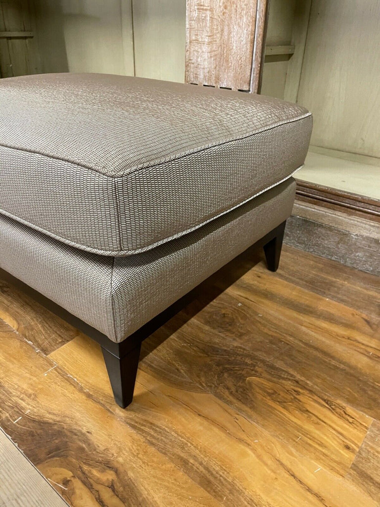 EX Showhome Bespoke sofa London, cushion topped stool rrp £1600, 2 available
