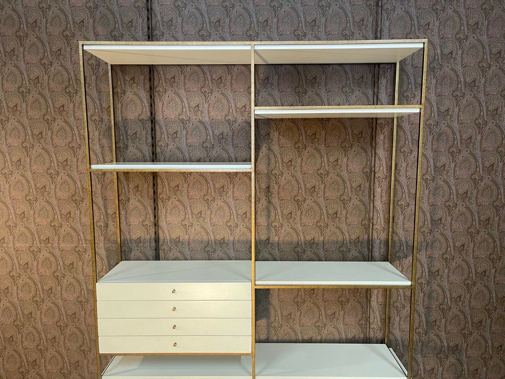 ex showhome Julian Chichester Bay Bookcase Gilt gold & velum wrapped rrp £6099