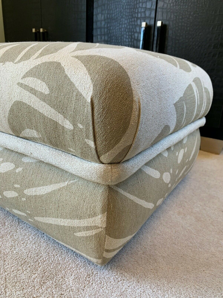 Ex Display George smith Racer ottoman footstool Raoul Exoticas fabric rrp £1850