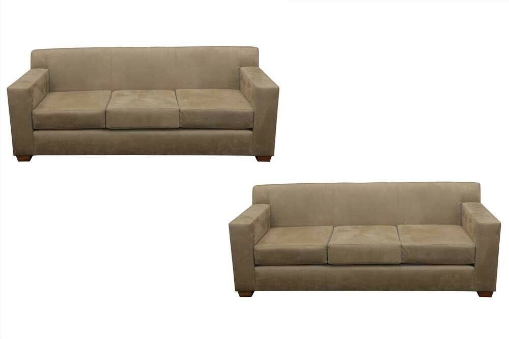 Superb De la Espada 3 seater sofa settee, deep beige fabric cost £15,500. B