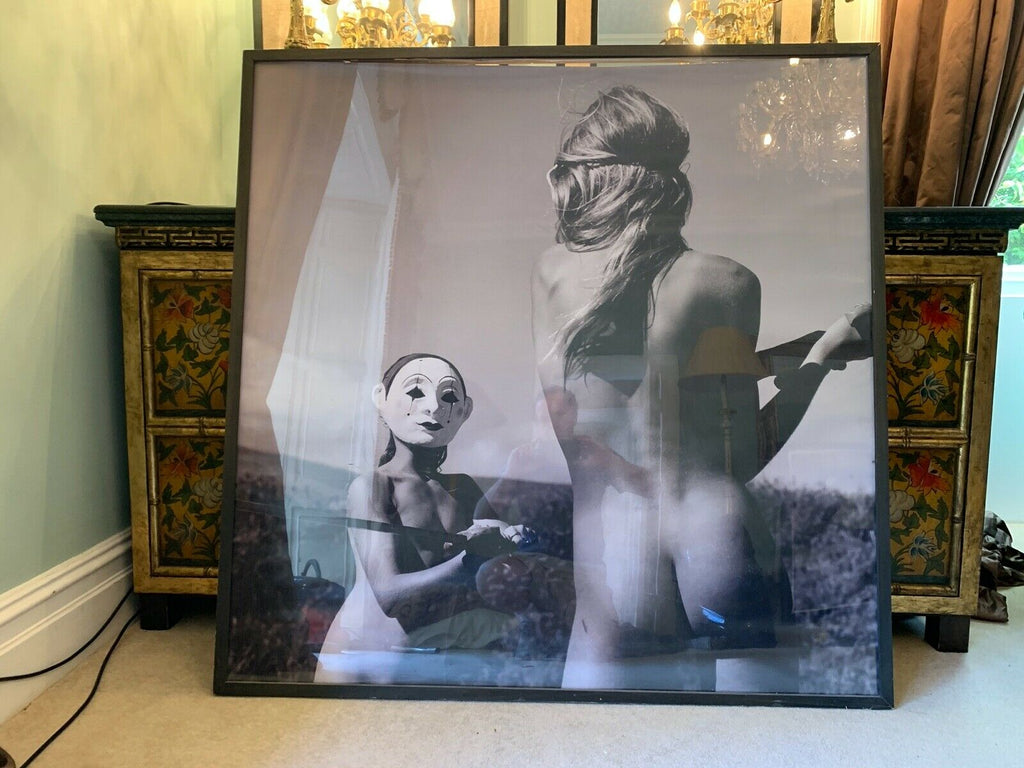 HUGE Cat de Rham & Amanda Eliasch oversized framed Art picture cost £2400