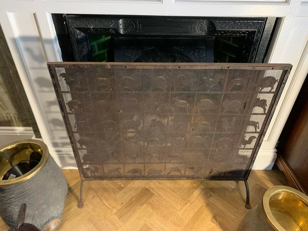 Atelier Marolles c1950 Wrought iron fireguard, VERY VERY Rare piece