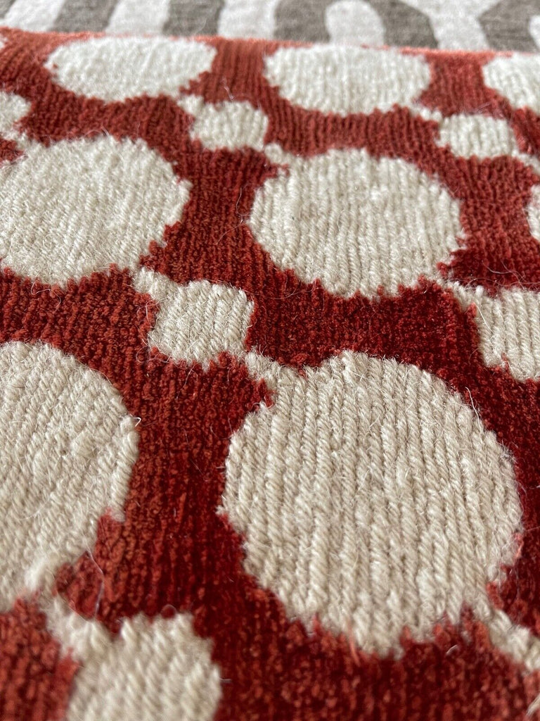 The Rug Company Nisha Crossland  Silk & Wool cream burnt orange rug, rrp £4800