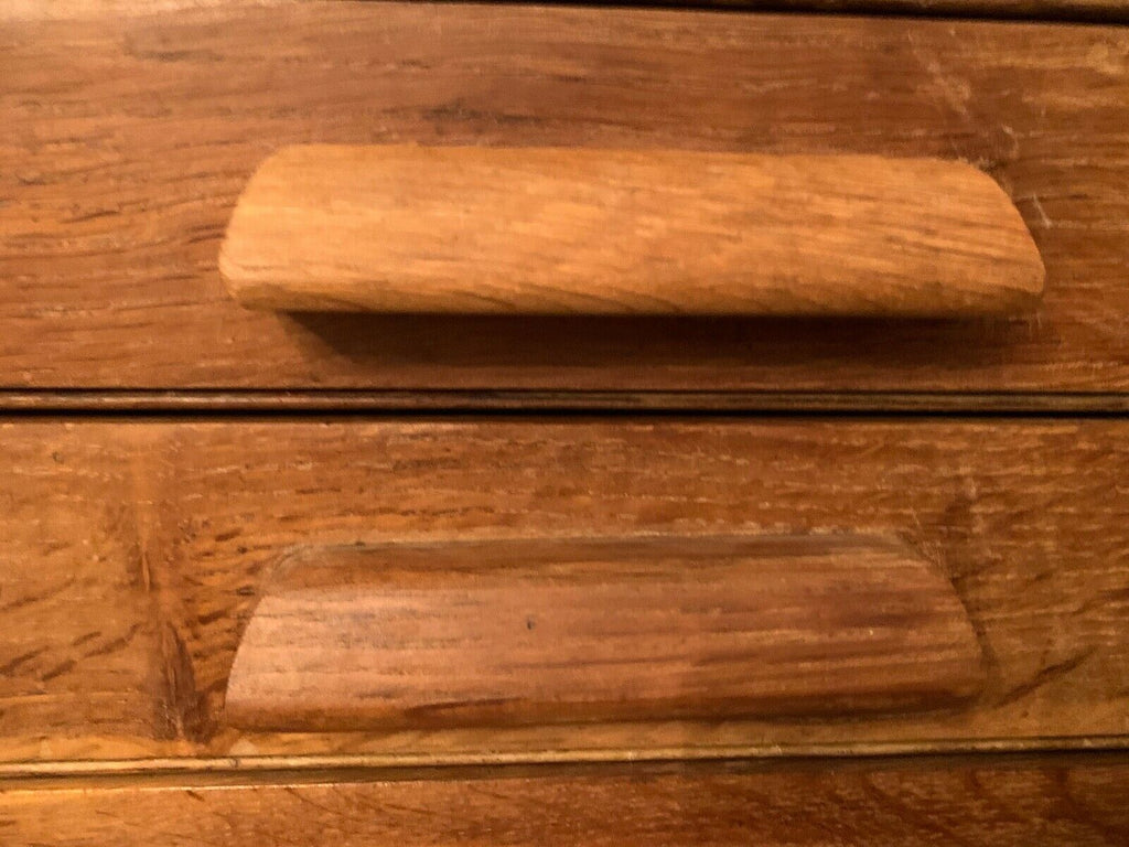 Antique Early 20th Century extra large oak map chest, architects drawers