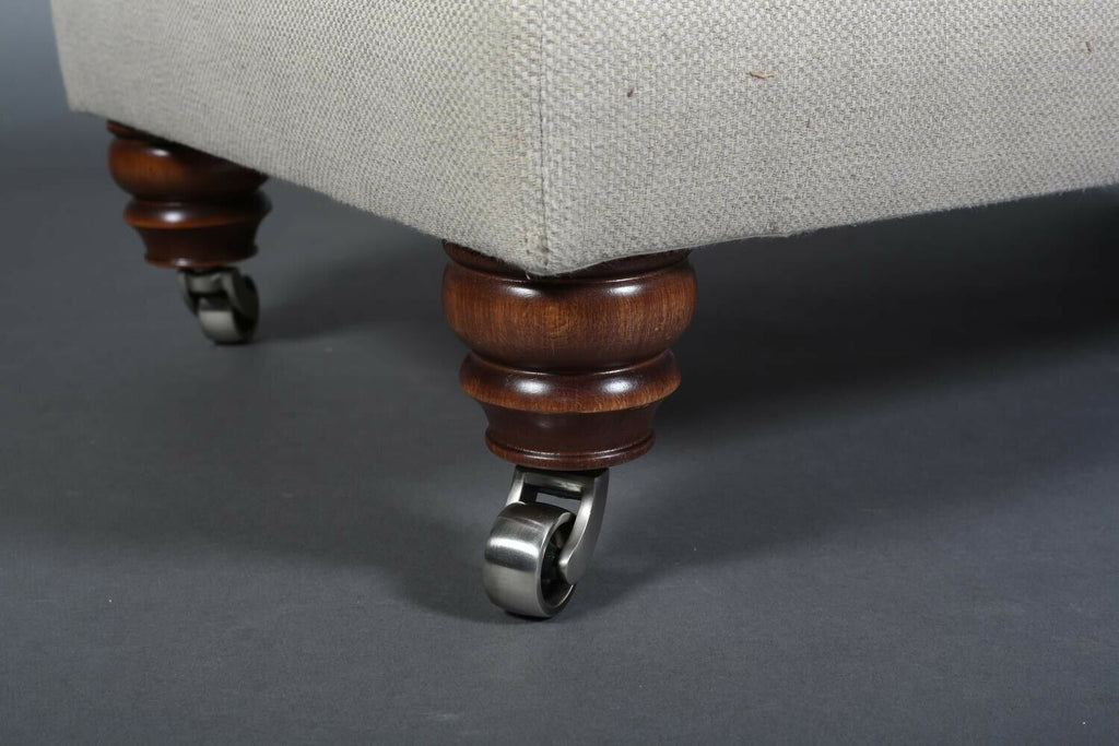 Duresta Oatmeal fabric footstool stool great quality hardly used,
