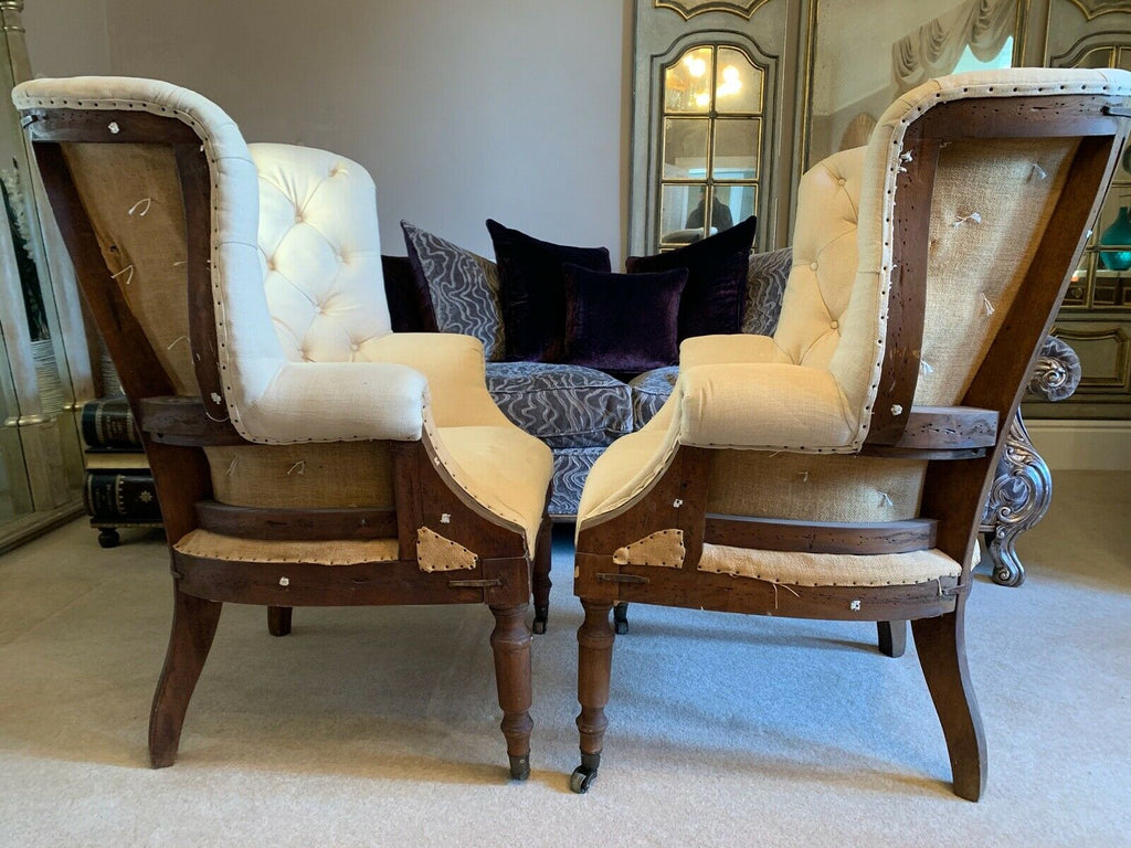 Ex showhome Artsome Coach House Deconstructed barrel wingback armchair rrp£1850.