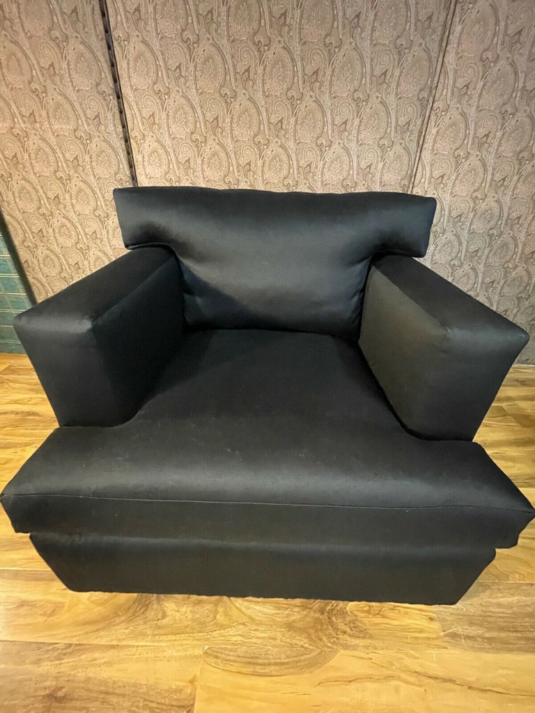 Ex Showhome Ralph Lauren Pryce Black lounge armchair reading chair rrp £4200