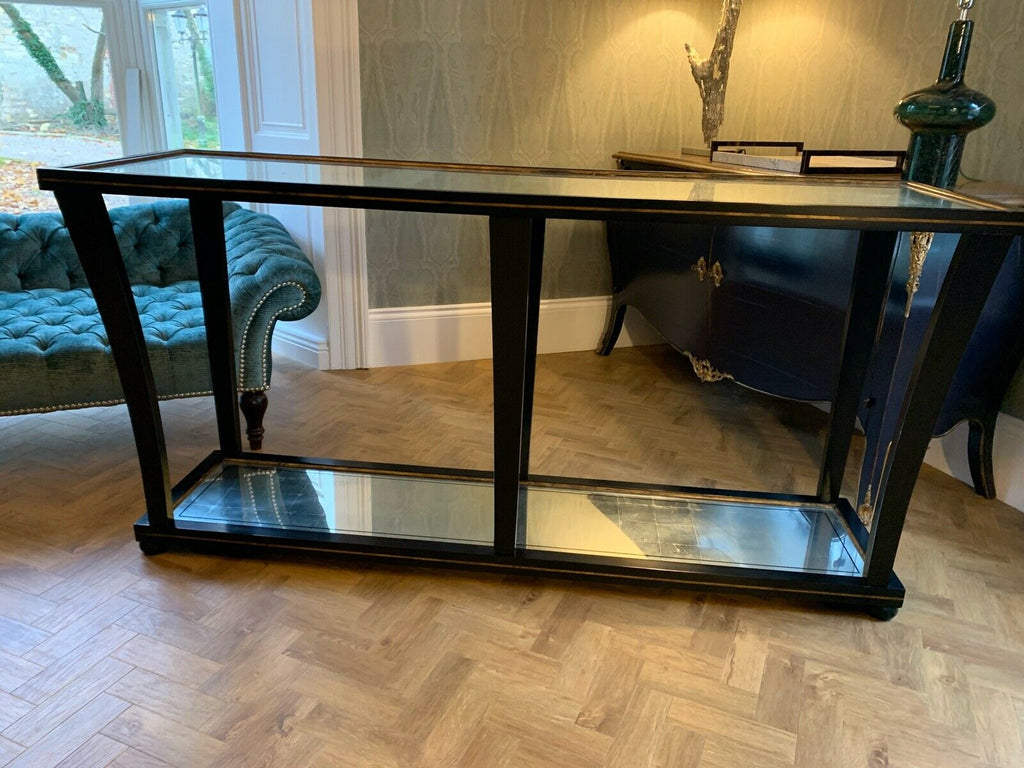 Julian Chichester London console table with eglomise mirror plate rrp £2800