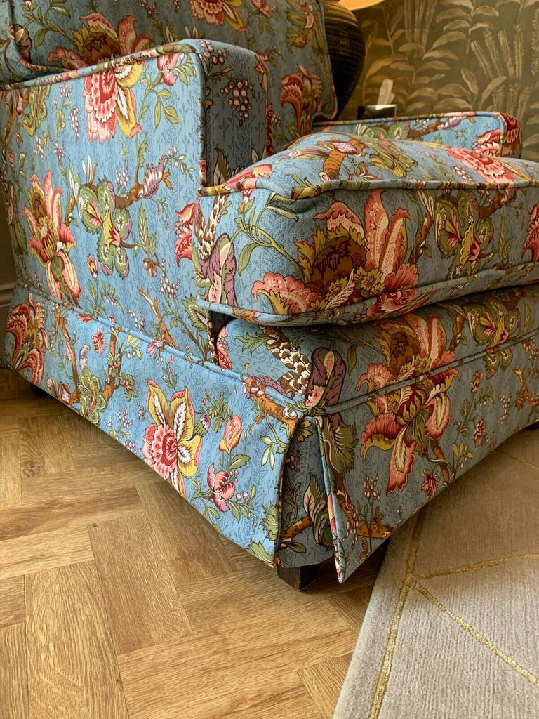 Amazing Contemporary Country House armchair in Waverly eclectic fabric