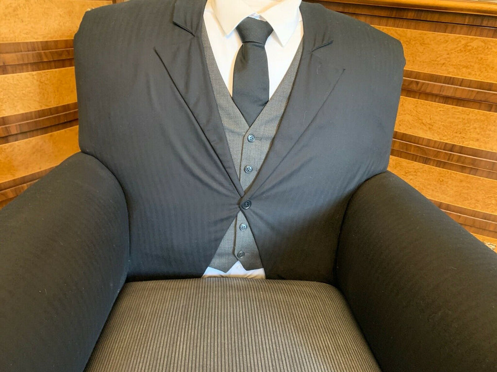 Ex Display George Smith Full scroll armchair, Footmans Butlers chair RRP £6200