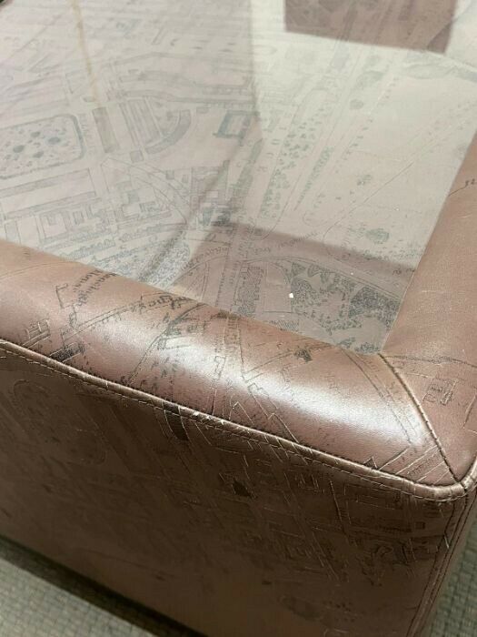AMAZING Interior Designer Bronze and leather stool coffee table cost thousands!!