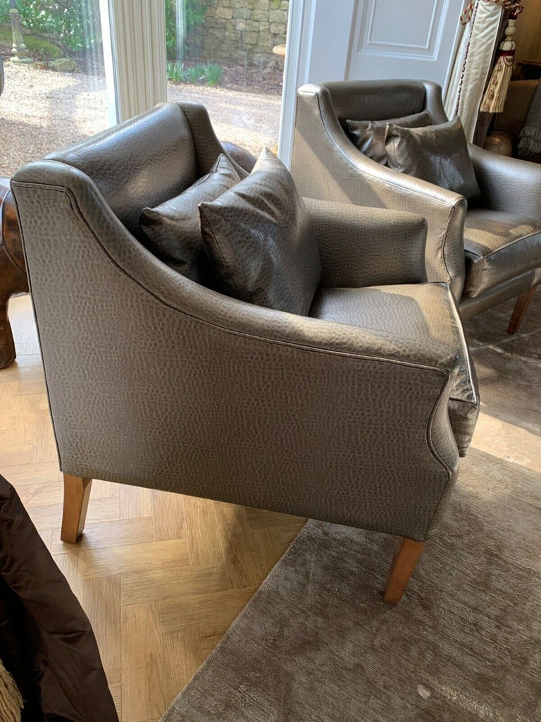 Ex Showhome Wychwood designs lizard skin leather armchair Totally Amazing!! B