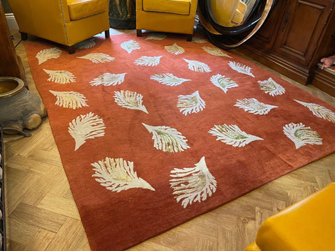 The Rug Company Wool & Silk Leaf Pattern rug rrp £4200