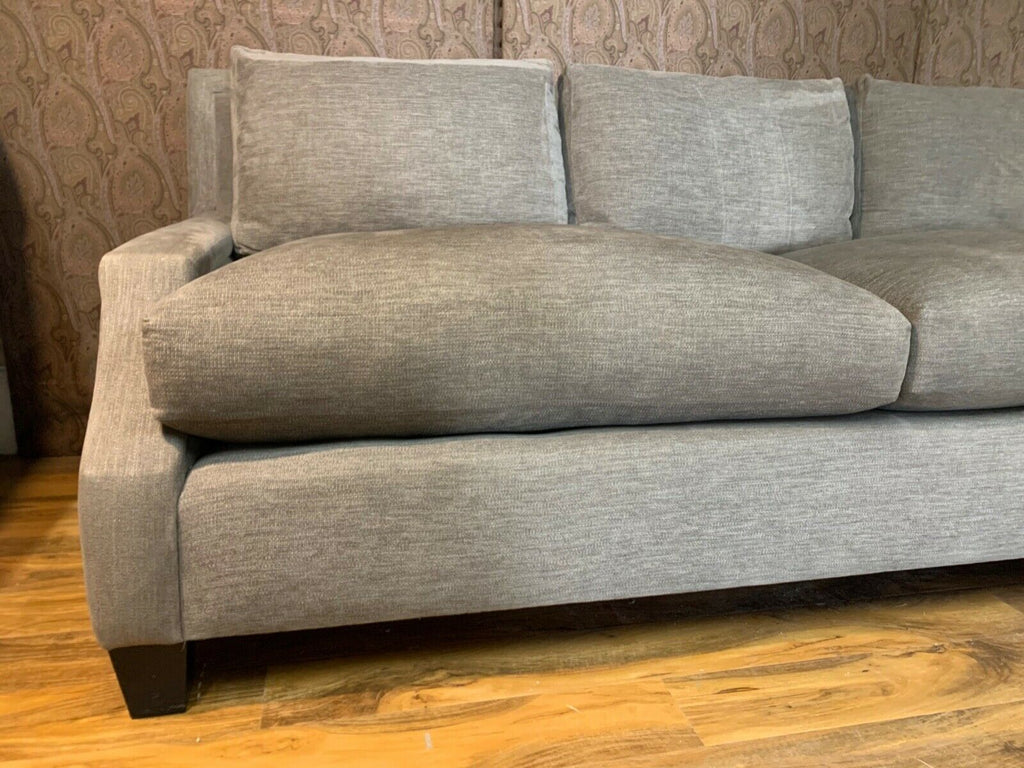 Ex Showhome Andrew Martin Pall Mall 3 seater sofa grey chenille fabric rrp £3750