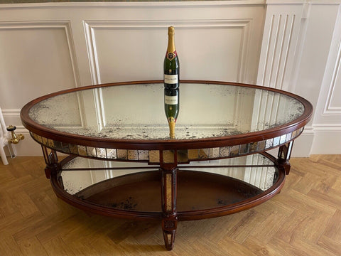 John Richard Keswick Oval Eglimoise Coffee table rrp £2850