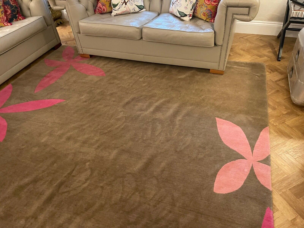 Madeline Weinrib Seed Rug in Stone, top quality thick heavy wool rug rrp £8300