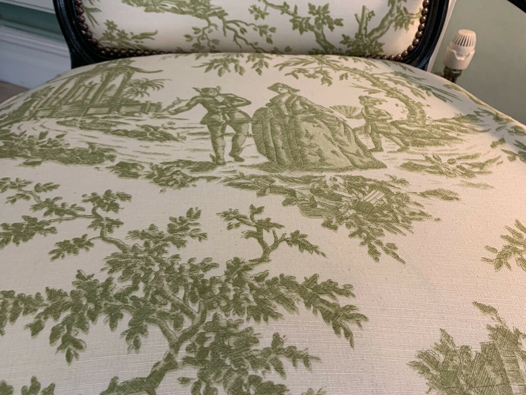 ExDisplay George Smith Signature Louis reach armchair toile fabric rrp £3100