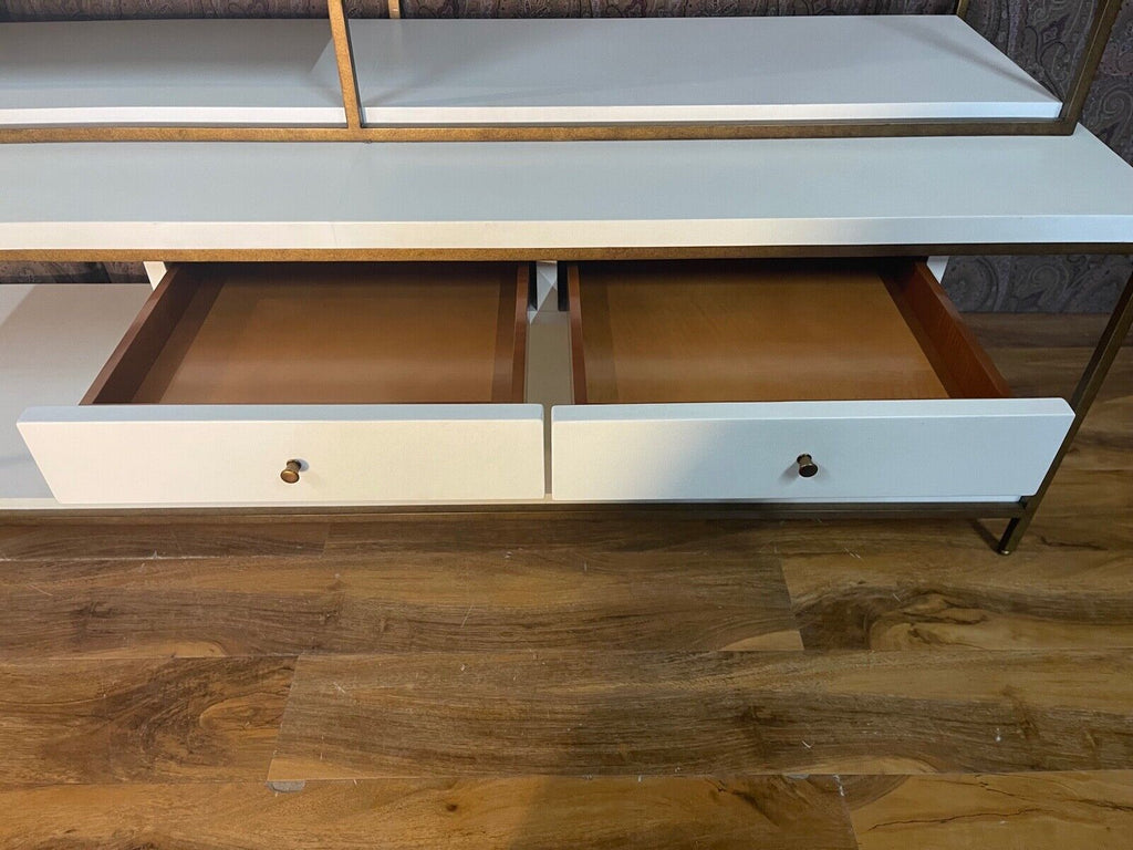 ex showhome Julian Chichester Bay Bookcase Gilt gold & velum wrapped rrp £6099
