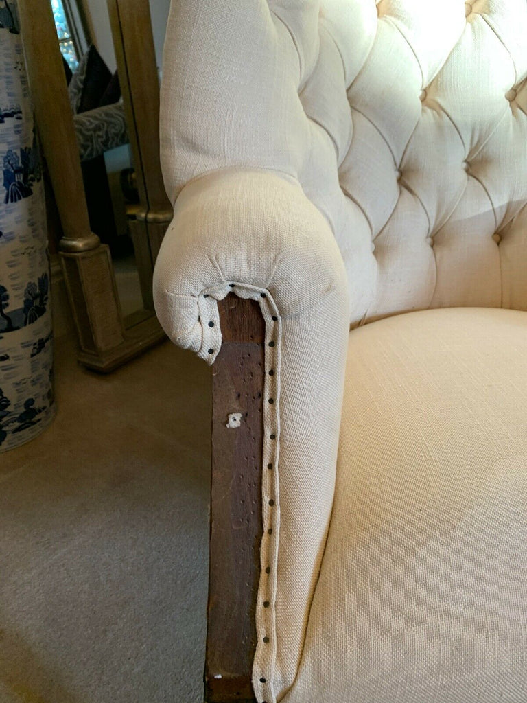 Ex showhome Artsome Coach House Deconstructed barrel wingback armchair rrp£1850.