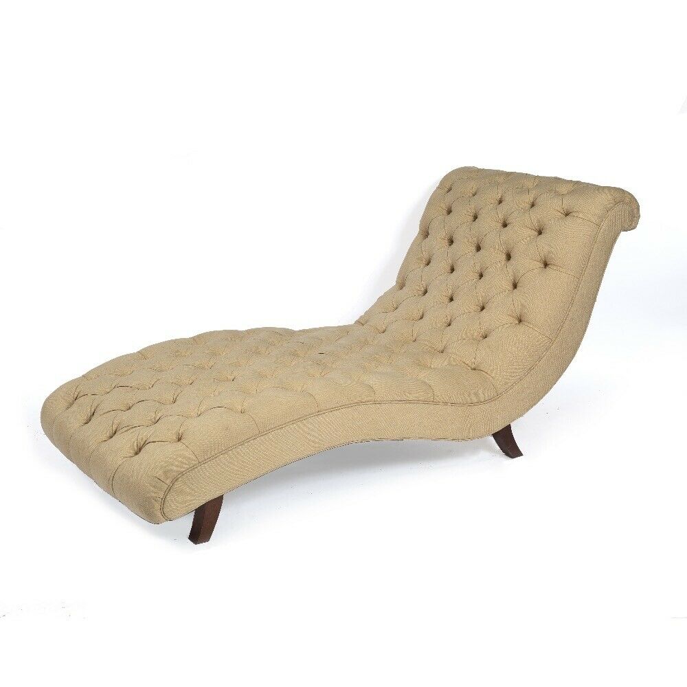 Ex Showhome George smith extra wide Brewster chaise rich beige fabric rrp £8300