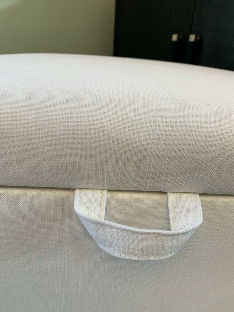 Ex Display George Smith Empire chest stool linen fabric rrp £1950