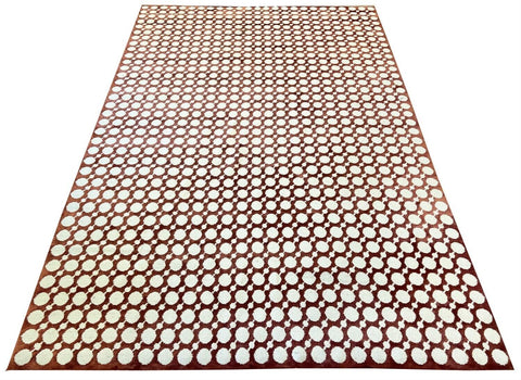 The Rug Company Nisha Crossland  Silk & Wool cream burnt orange rug, rrp £4800
