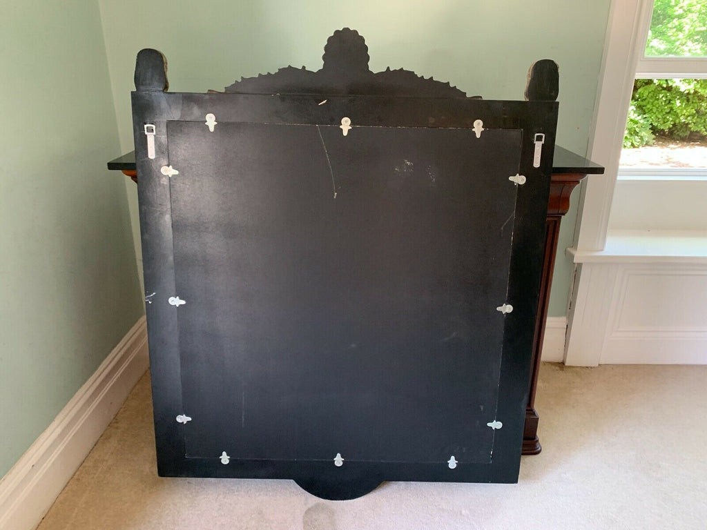 Maitland Smith, French top quality oversized gilt gold wall hall mirror