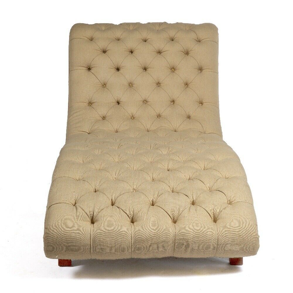 Ex Showhome George smith extra wide Brewster chaise rich beige fabric rrp £8300