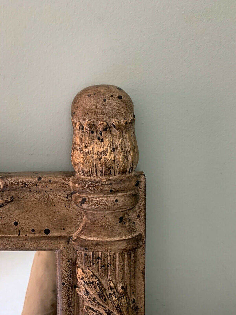 Maitland Smith, French top quality oversized gilt gold wall hall mirror
