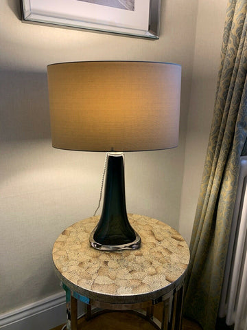 Ex Showhome Porta Romana Winged Perfume Bottle lamp PR shade charcoal rrp £2100