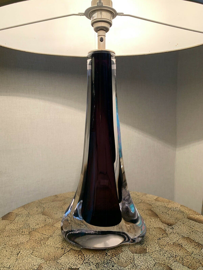 Ex Showhome Porta Romana Winged Perfume Bottle lamp PR shade aubergine rrp £2100