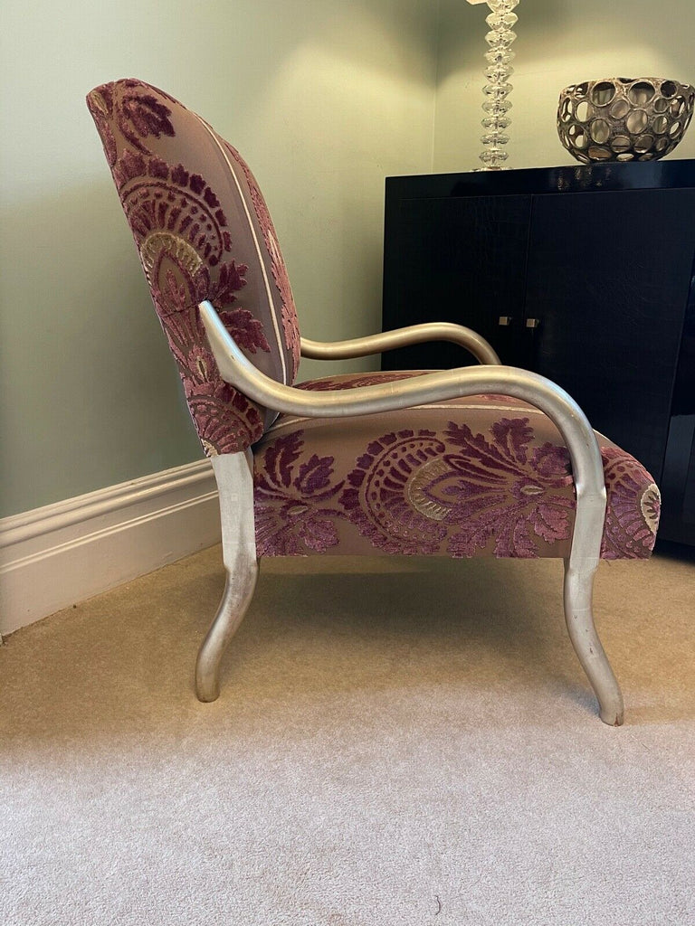 Gold Giltwood framed Rockerfella chair Jean Michel-Frank rrp £2600 each