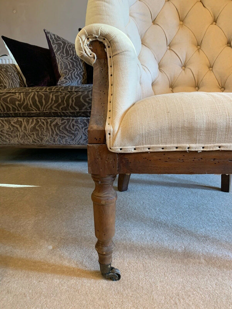 Ex showhome Artsome Coach House Deconstructed barrel wingback armchair rrp£1850.
