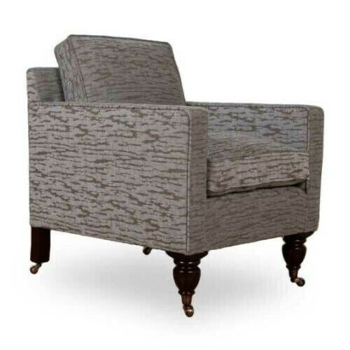 Ex Display George Smith regency chair perennials thundercloud fabric rrp £5800