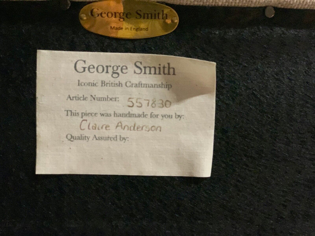 Ex Display George Smith signature standard arm Minster armchair rrp £5300