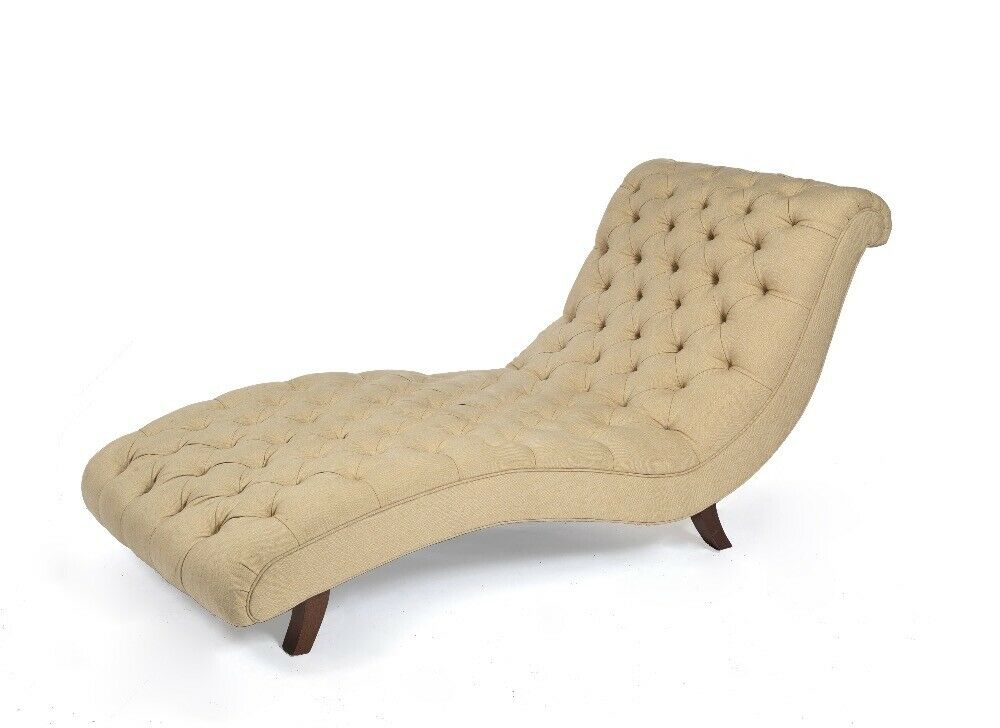 Ex Showhome George smith extra wide Brewster chaise rich beige fabric rrp £8300