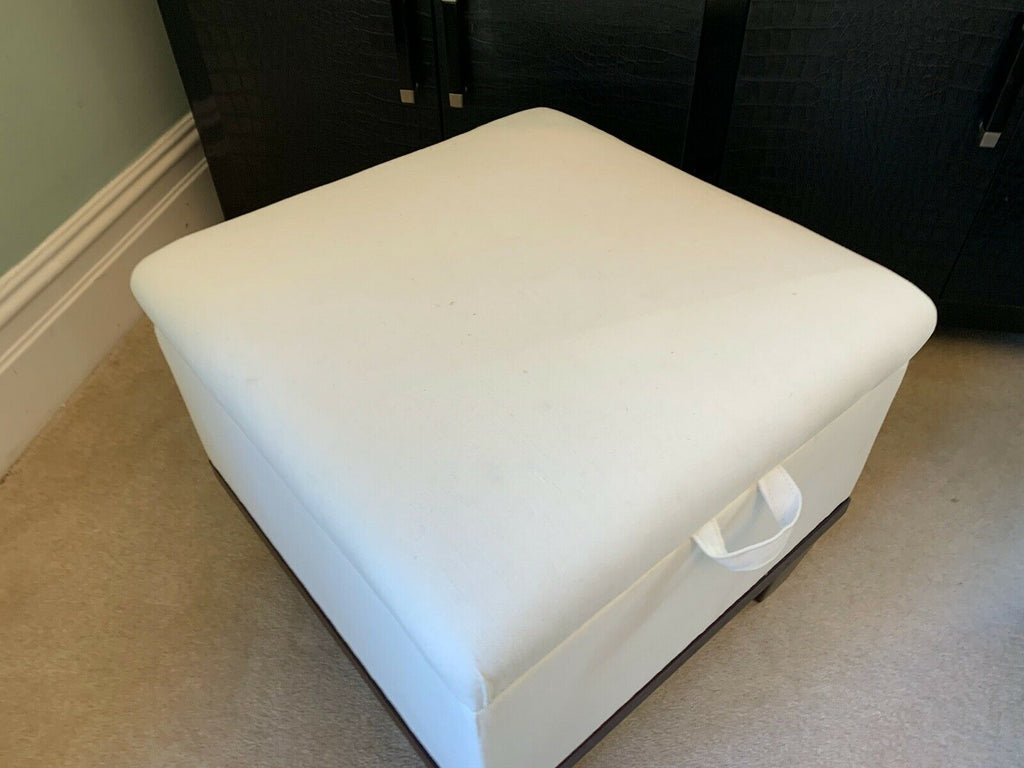 Ex Display George Smith Empire chest stool linen fabric rrp £1950