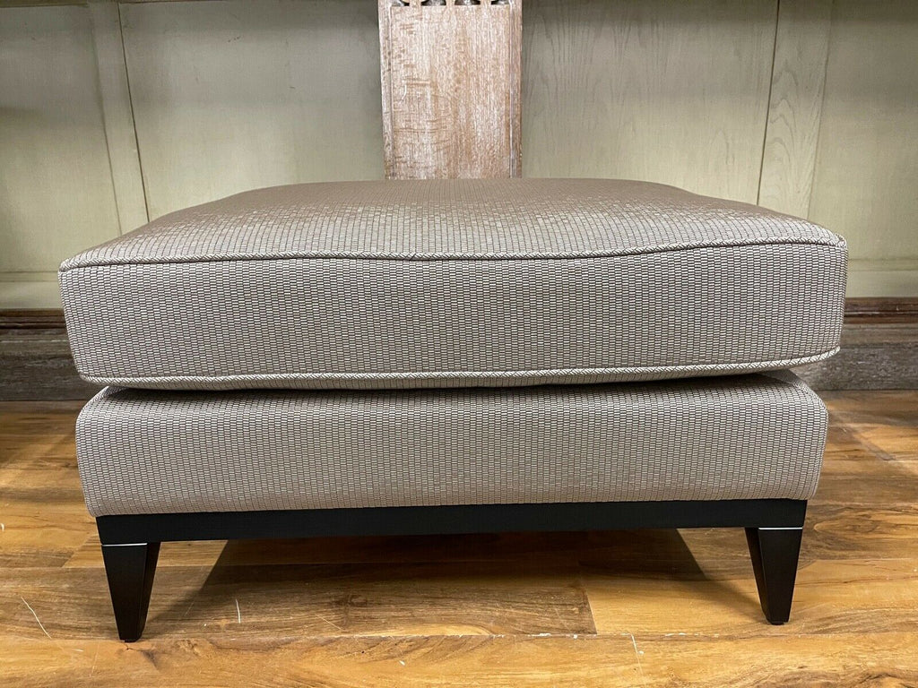 EX Showhome Bespoke sofa London, cushion topped stool rrp £1600, 2 available